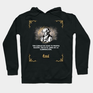 Kant: The motto of enlightenment Hoodie